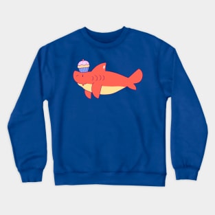 Cupcake Shark Crewneck Sweatshirt